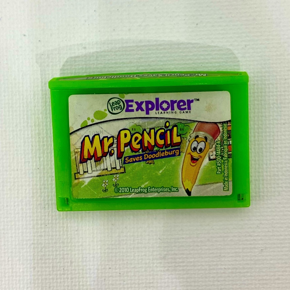 Leap Frog Explorer Pad Learning Game Mr. Pencil Saves Doodleburg L17